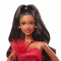 2022 Holiday Barbie, Dark-Brown Hair