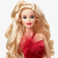 2022 Holiday Barbie Doll, Blonde Hair