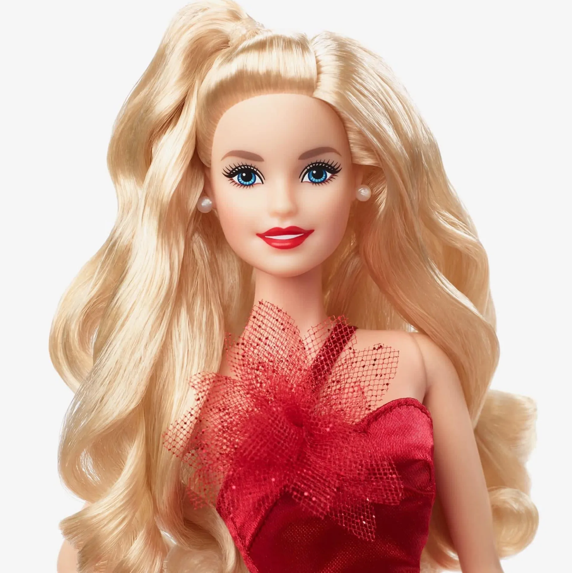 2022 Holiday Barbie Doll, Blonde Hair
