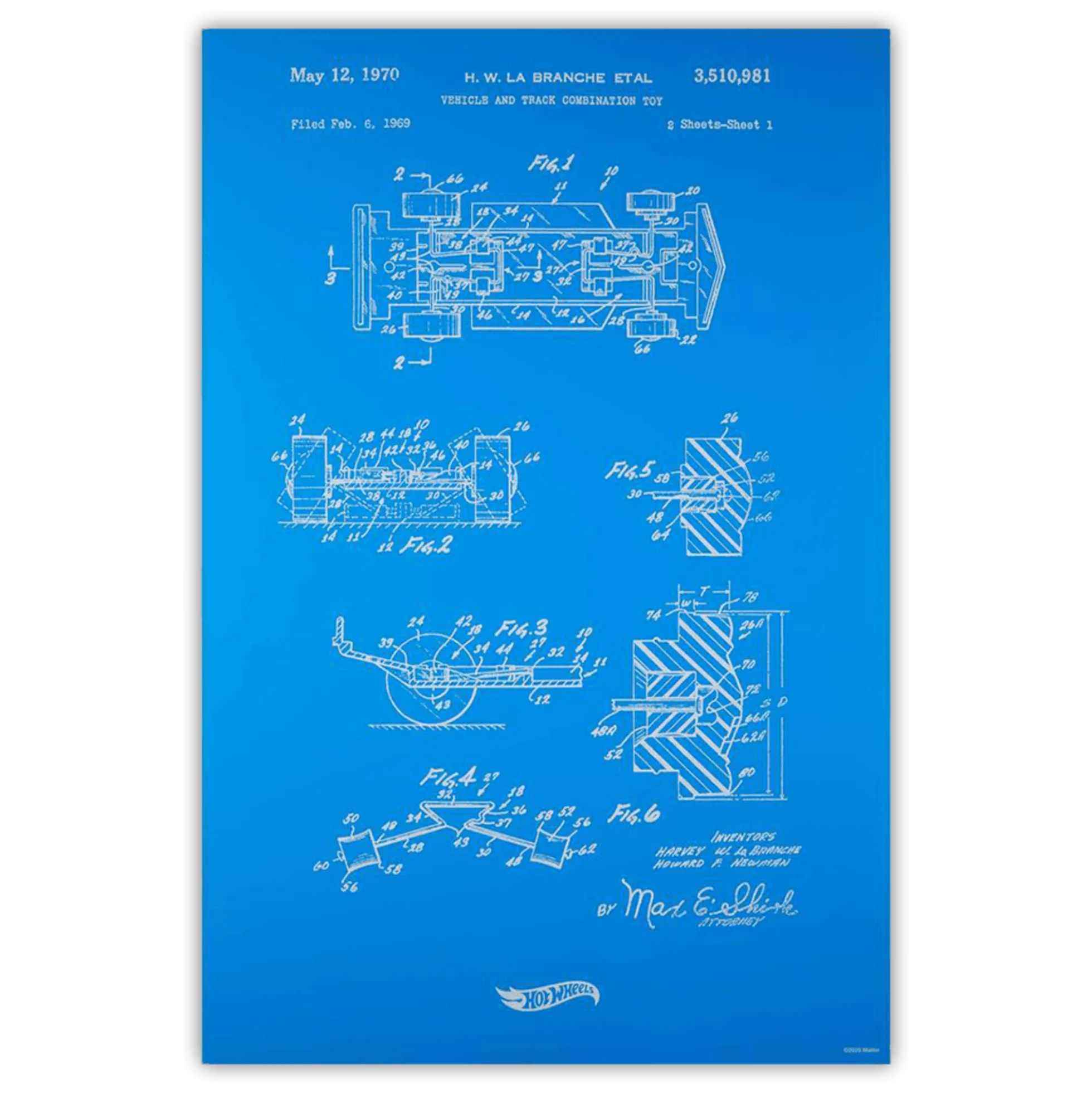 Art of Engineering Hot Wheels Print