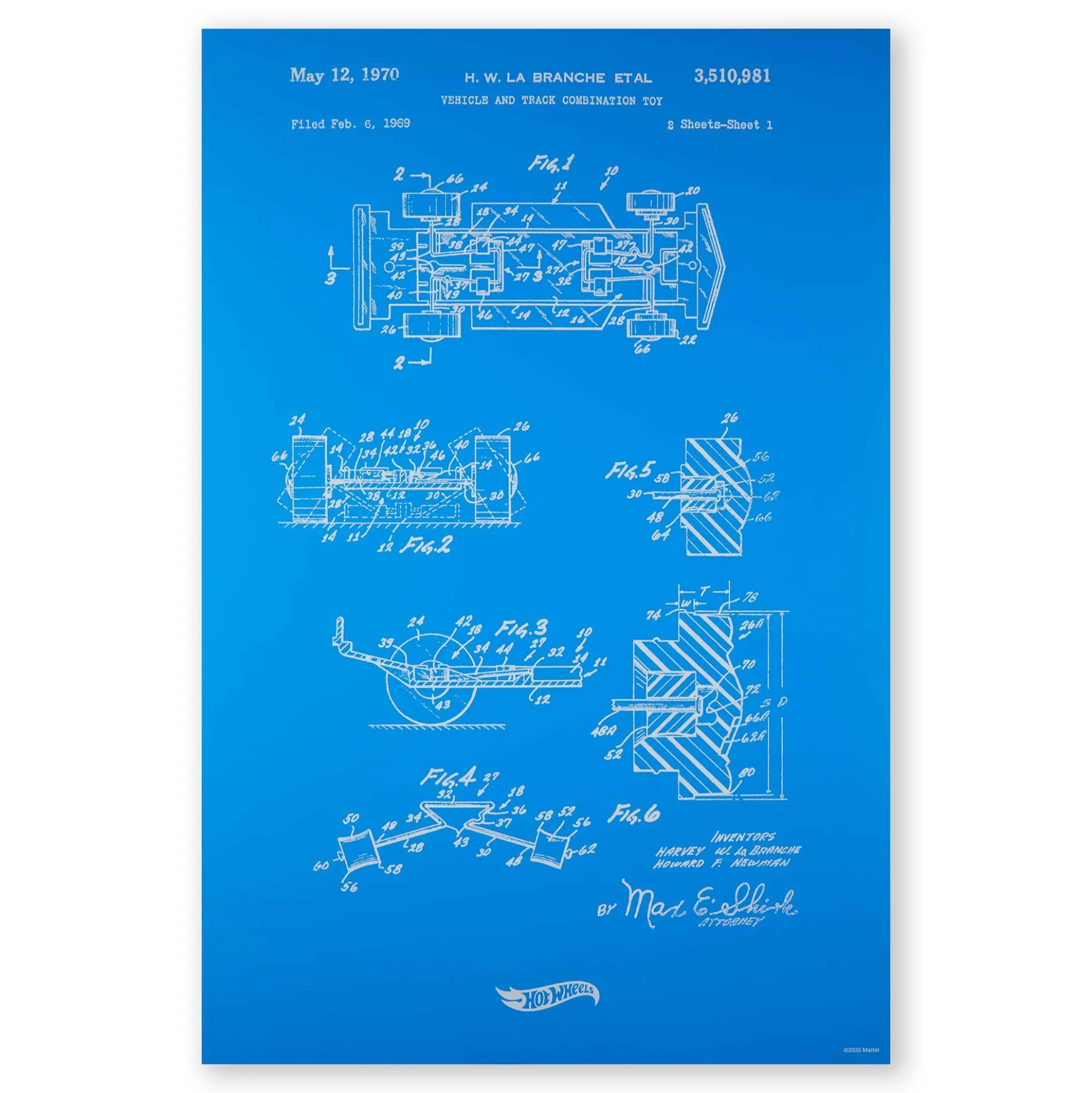 Art of Engineering Hot Wheels Print