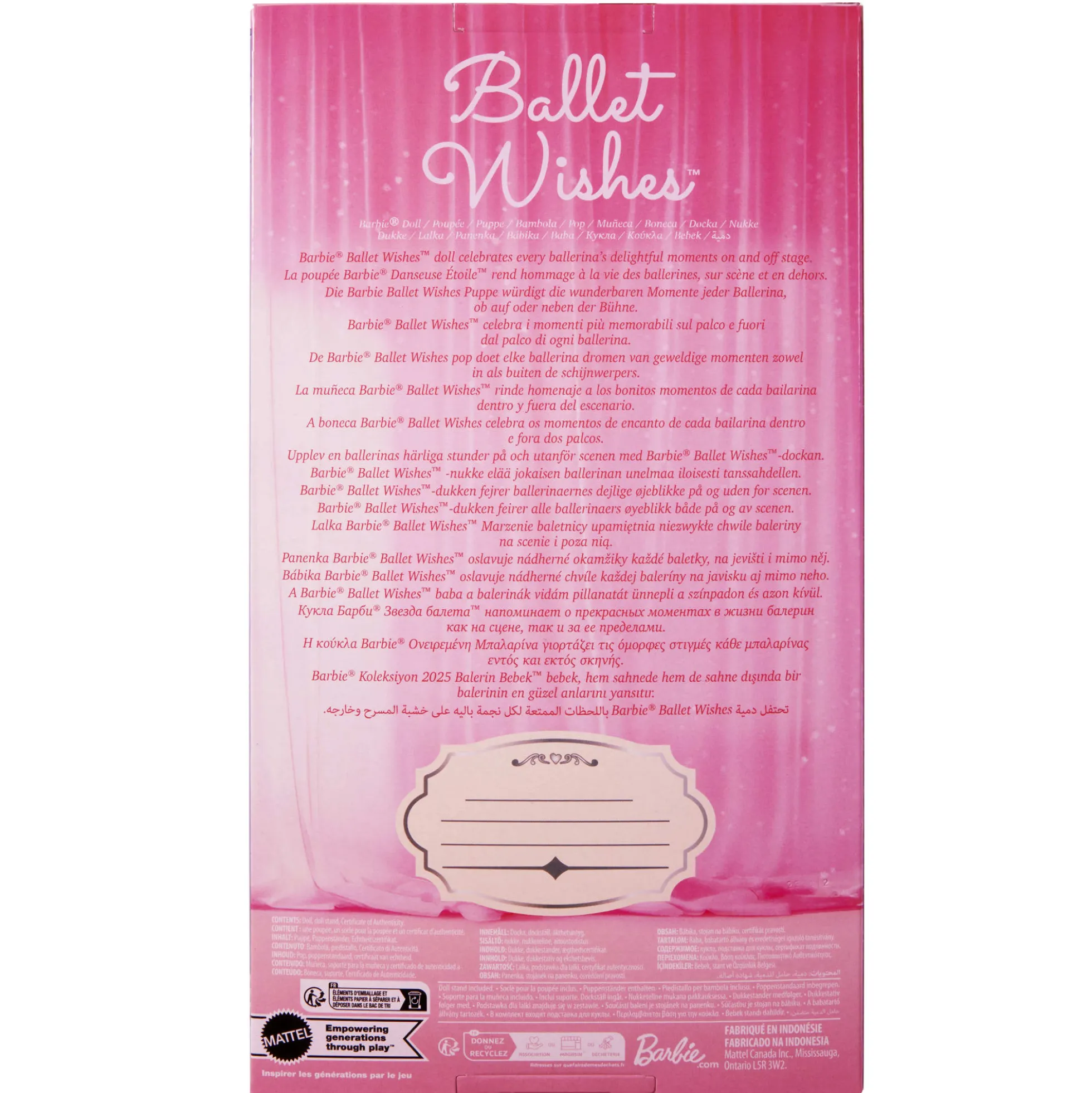 Ballet Wishes Barbie Doll