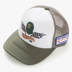 BAPE Hot Wheels Flag Logo Trucker Cap