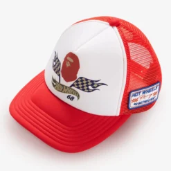 BAPE Hot Wheels Flag Logo Trucker Cap