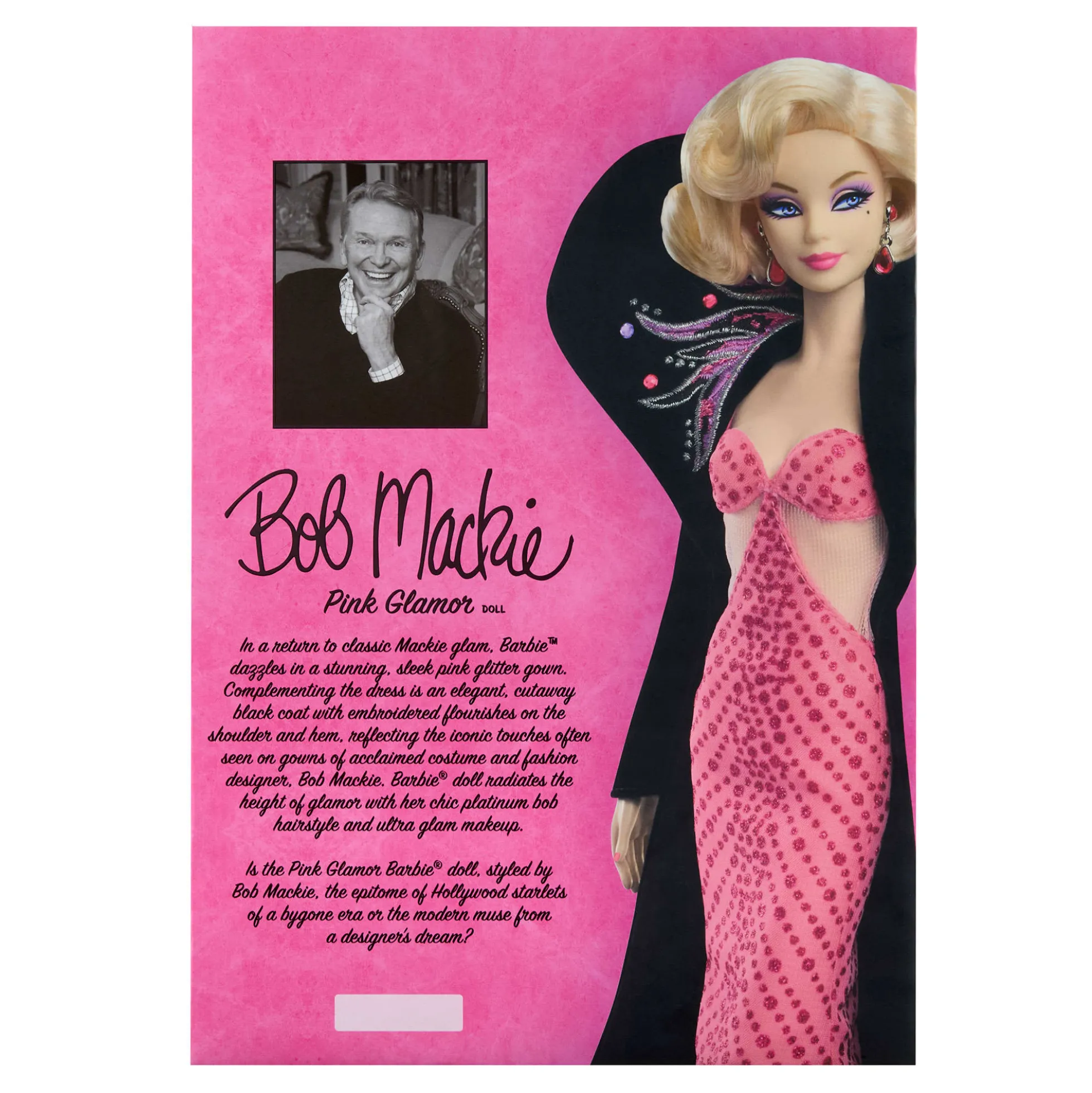 Barbie Bob Mackie Pink Glamor Doll