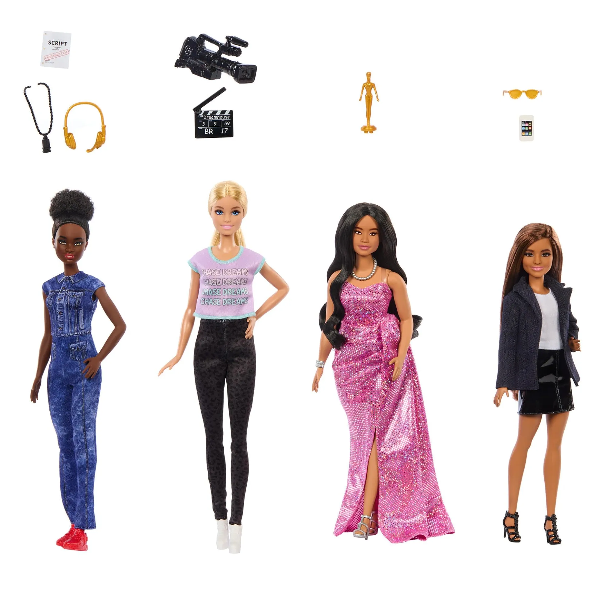 Barbie Career of the Year Women in Film Set of 4 Dolls