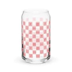 Barbie Checkerboard Icons Cutie Clear Glass
