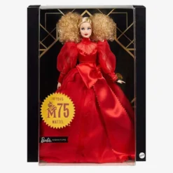 Barbie Collector Mattel 75th Anniversary Doll (12-in Blonde) in Red Gown