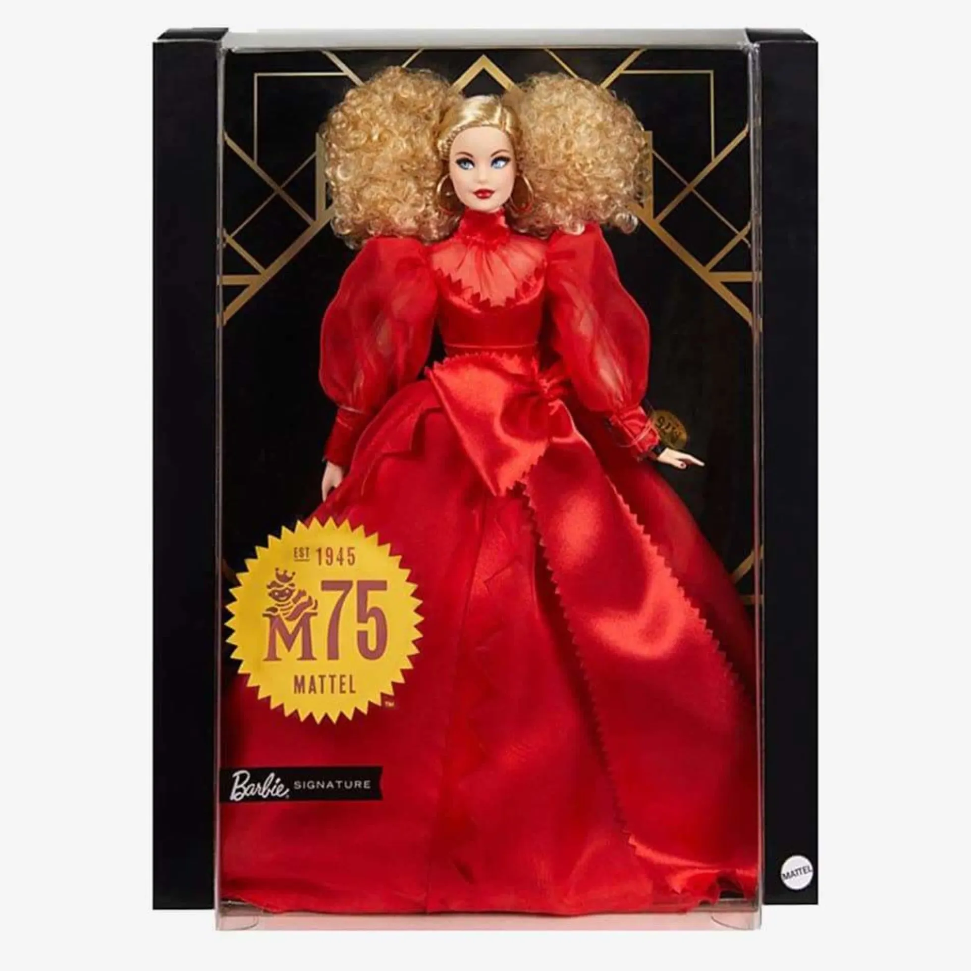 Barbie Collector Mattel 75th Anniversary Doll (12-in Blonde) in Red Gown