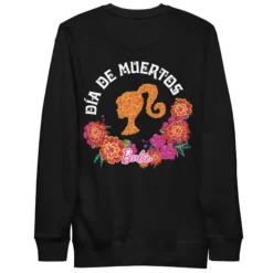 Barbie Día de Muertos Floral Black Sweatshirt