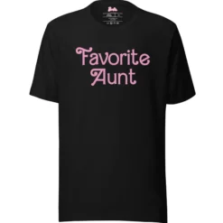 Barbie Favorite Aunt Black T-Shirt