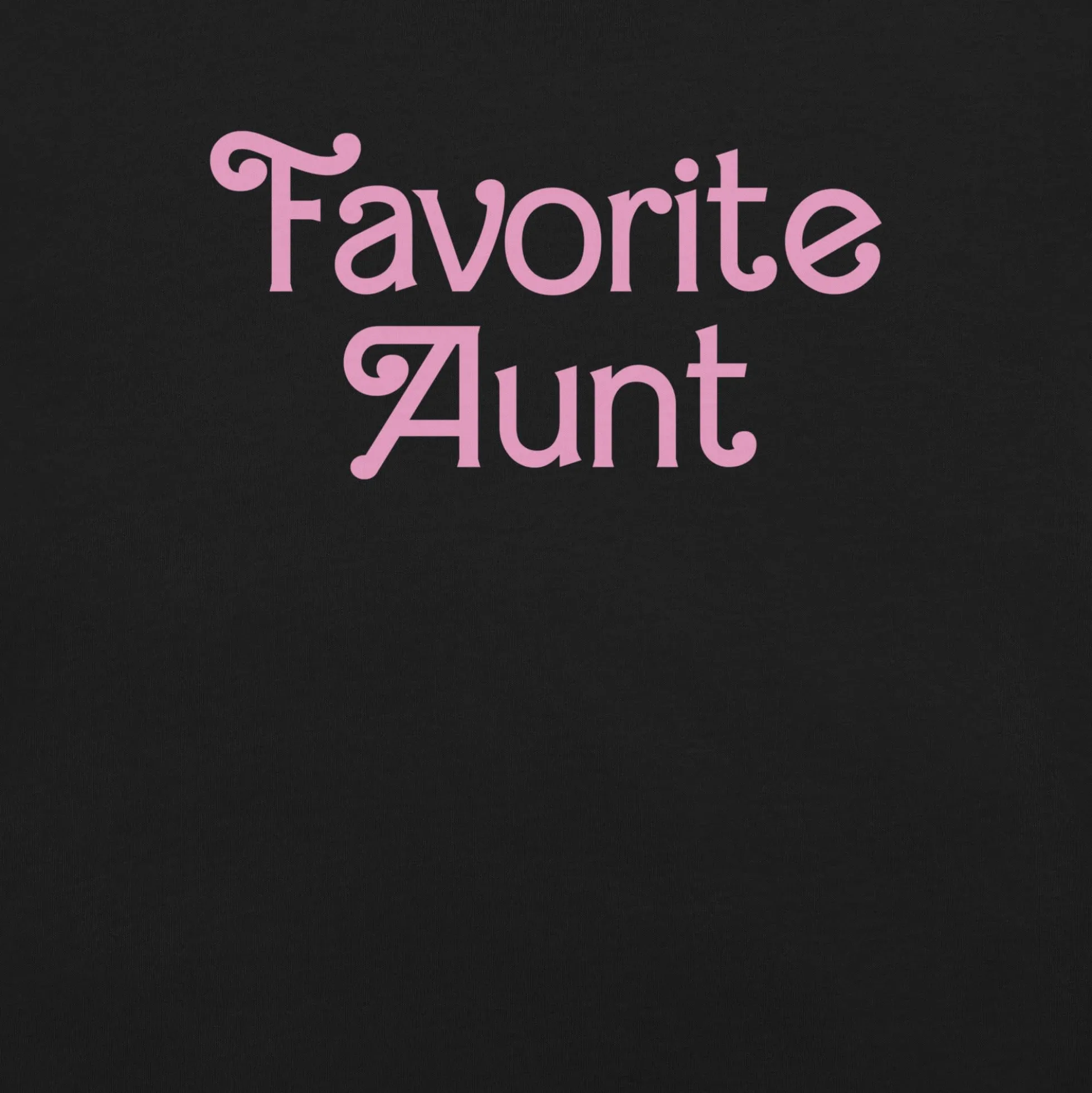Barbie Favorite Aunt Black T-Shirt