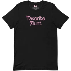 Barbie Favorite Aunt Black T-Shirt