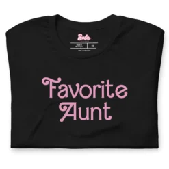 Barbie Favorite Aunt Black T-Shirt