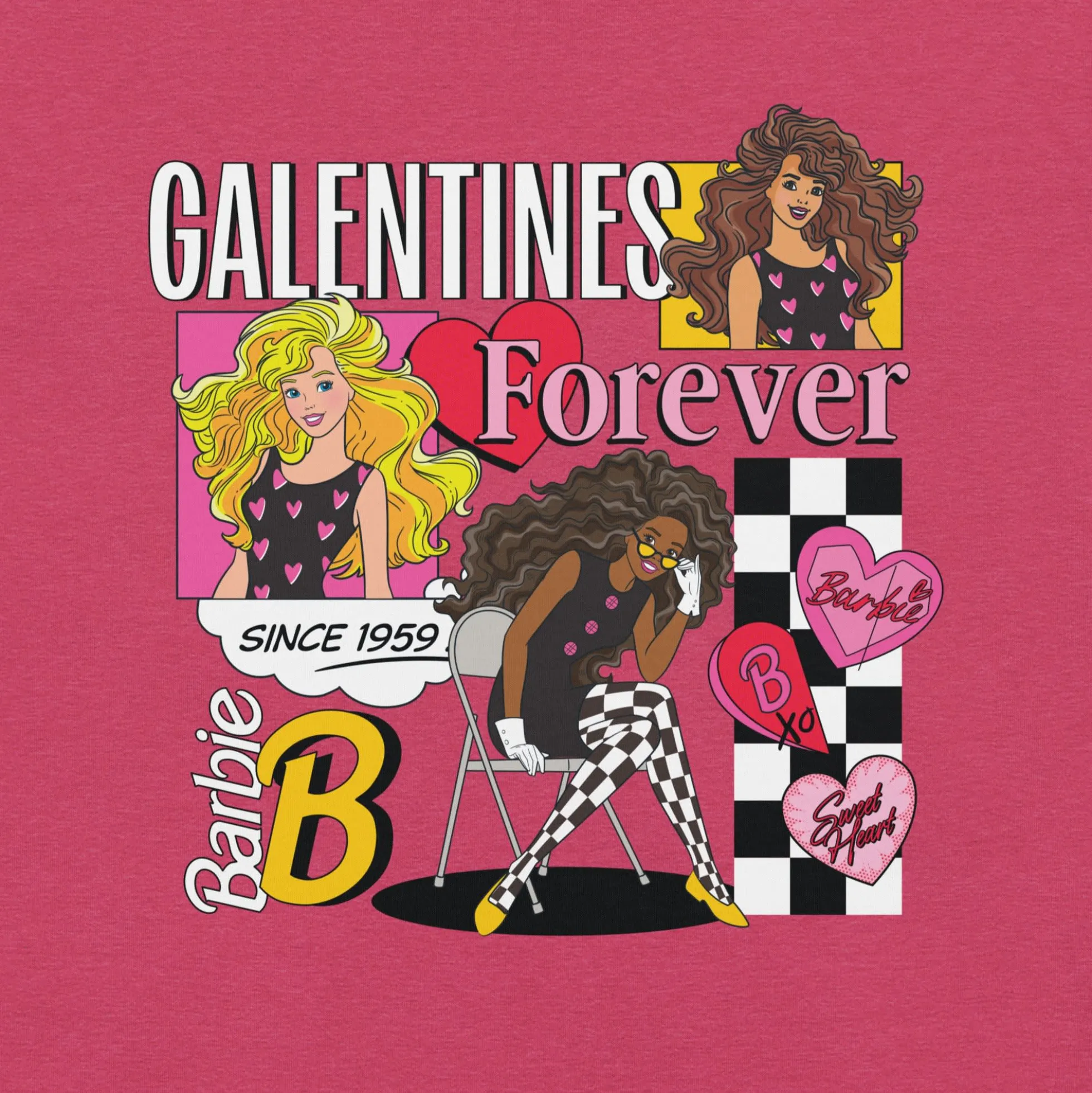 Barbie Galentines Pink T-shirt