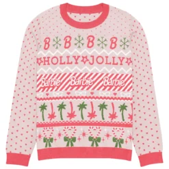 Barbie Holly Jolly Pink Ugly Sweater