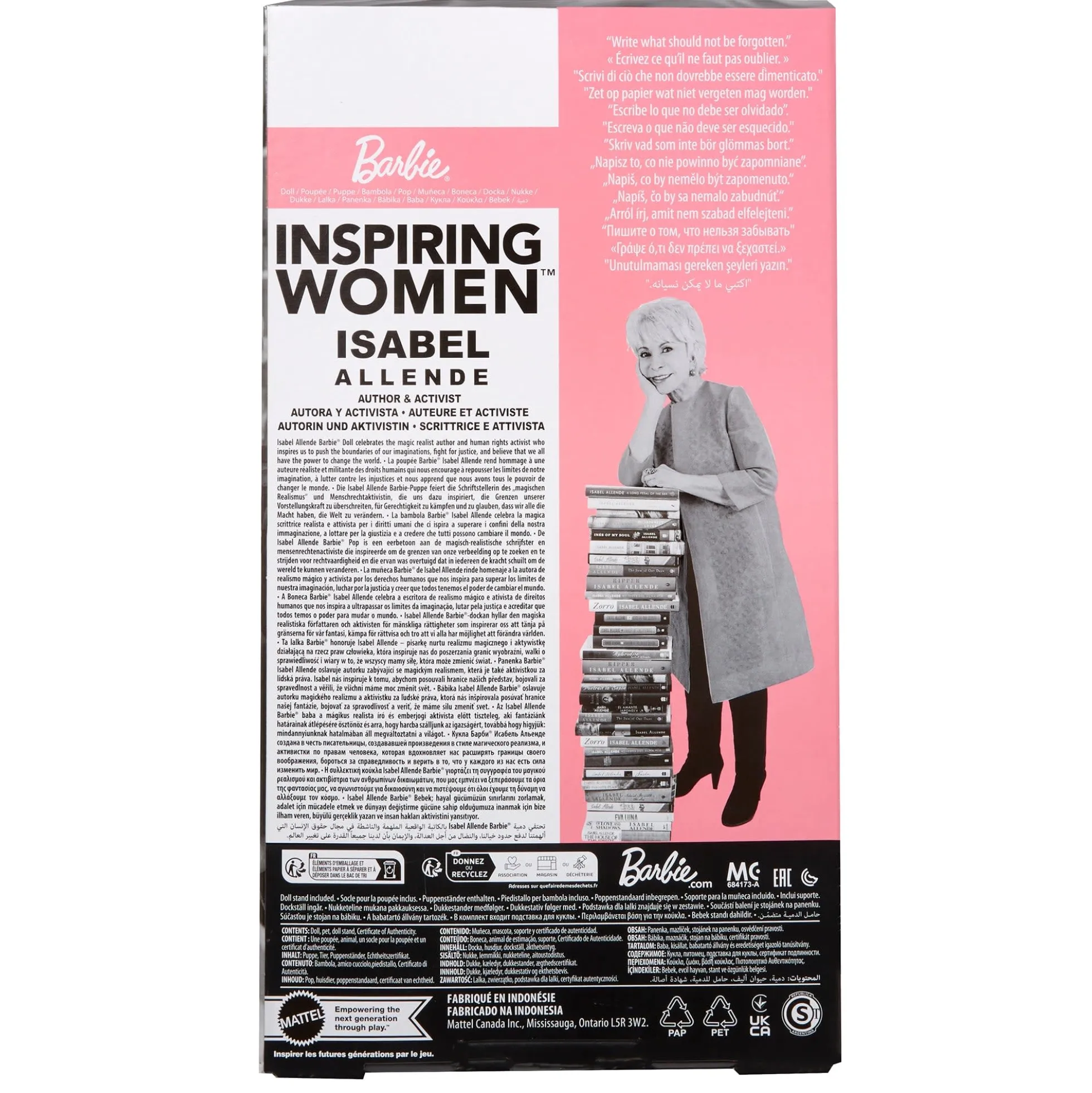 Barbie Inspiring Women Isabel Allende Doll