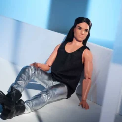 Barbie Looks Doll (Ken Doll Long Brunette Hair)