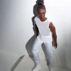Barbie Looks Ken Doll (Brunette with Braids & Bun Hairstyle)
