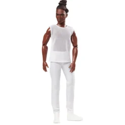 Barbie Looks Ken Doll (Brunette with Braids & Bun Hairstyle)