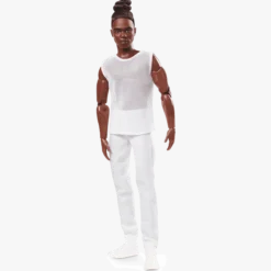 Barbie Looks Ken Doll (Brunette with Braids & Bun Hairstyle)
