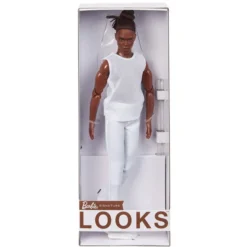Barbie Looks Ken Doll (Brunette with Braids & Bun Hairstyle)
