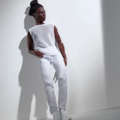 Barbie Looks Ken Doll (Brunette with Braids & Bun Hairstyle)