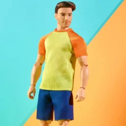 Barbie Looks Ken Doll (Buff Body, Curly Brunette Hair)