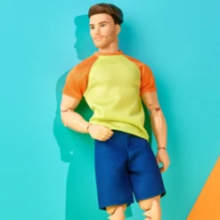 Barbie Looks Ken Doll (Buff Body, Curly Brunette Hair)
