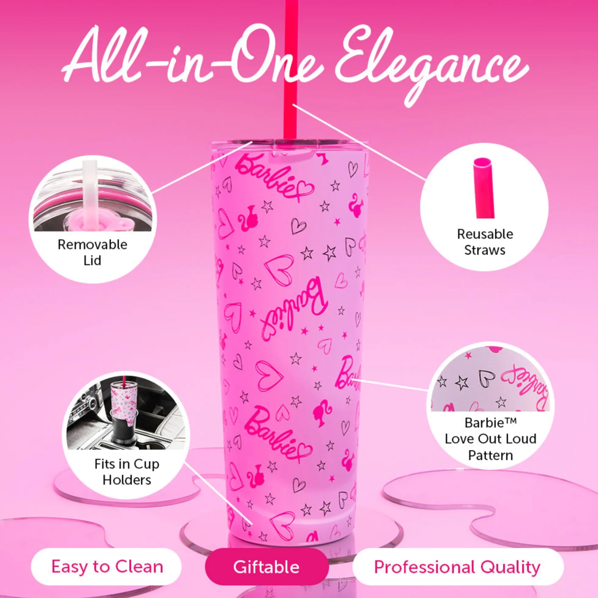 Barbie™ Love Out Loud Tumbler - 24 Oz