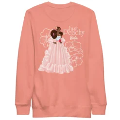 Barbie Peaches 'n Cream Embroidered Peach Sweatshirt