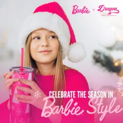 Barbie™ Pink Christmas Tumbler