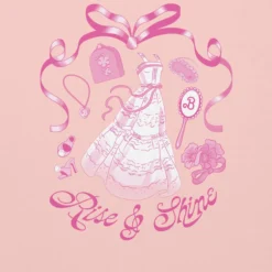 Barbie Rise and Shine Embroidered Pink Hoodie
