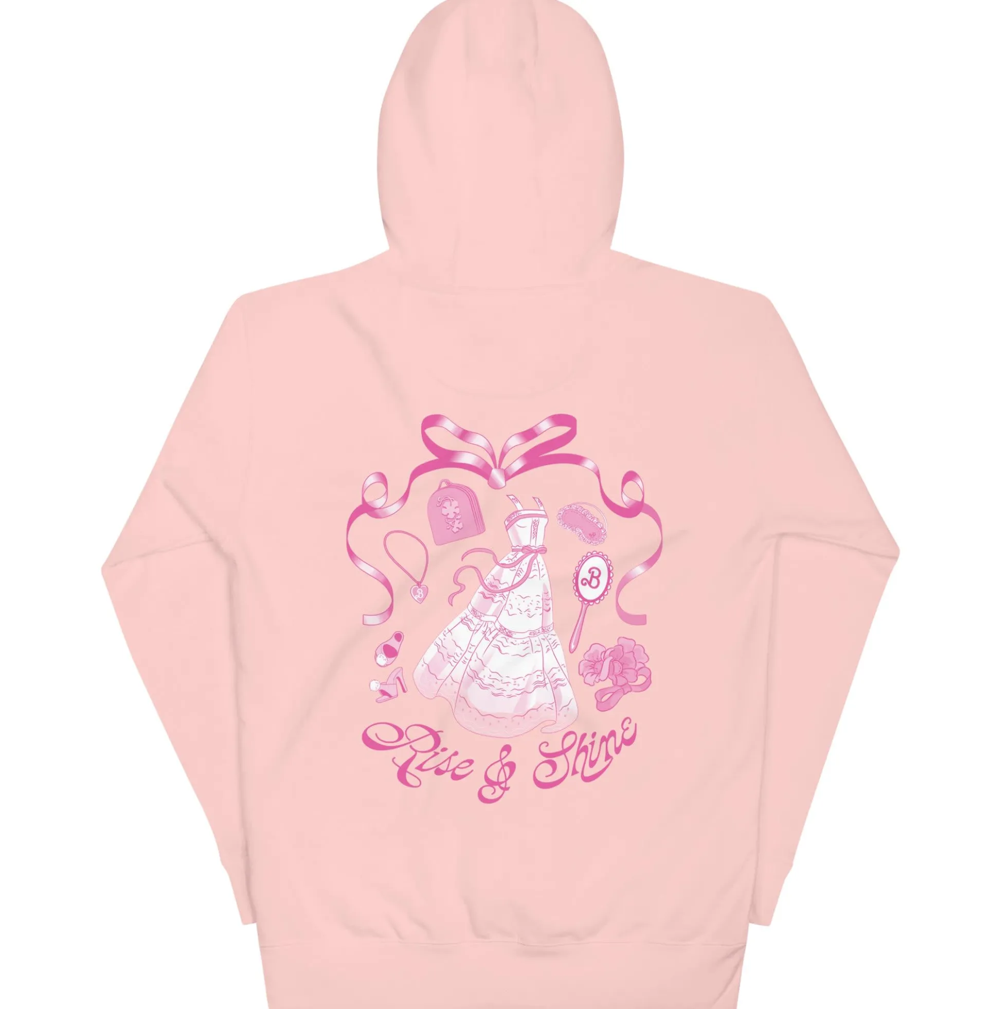 Barbie Rise and Shine Embroidered Pink Hoodie