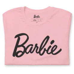 Barbie Script Logo Unisex Pink T-Shirt