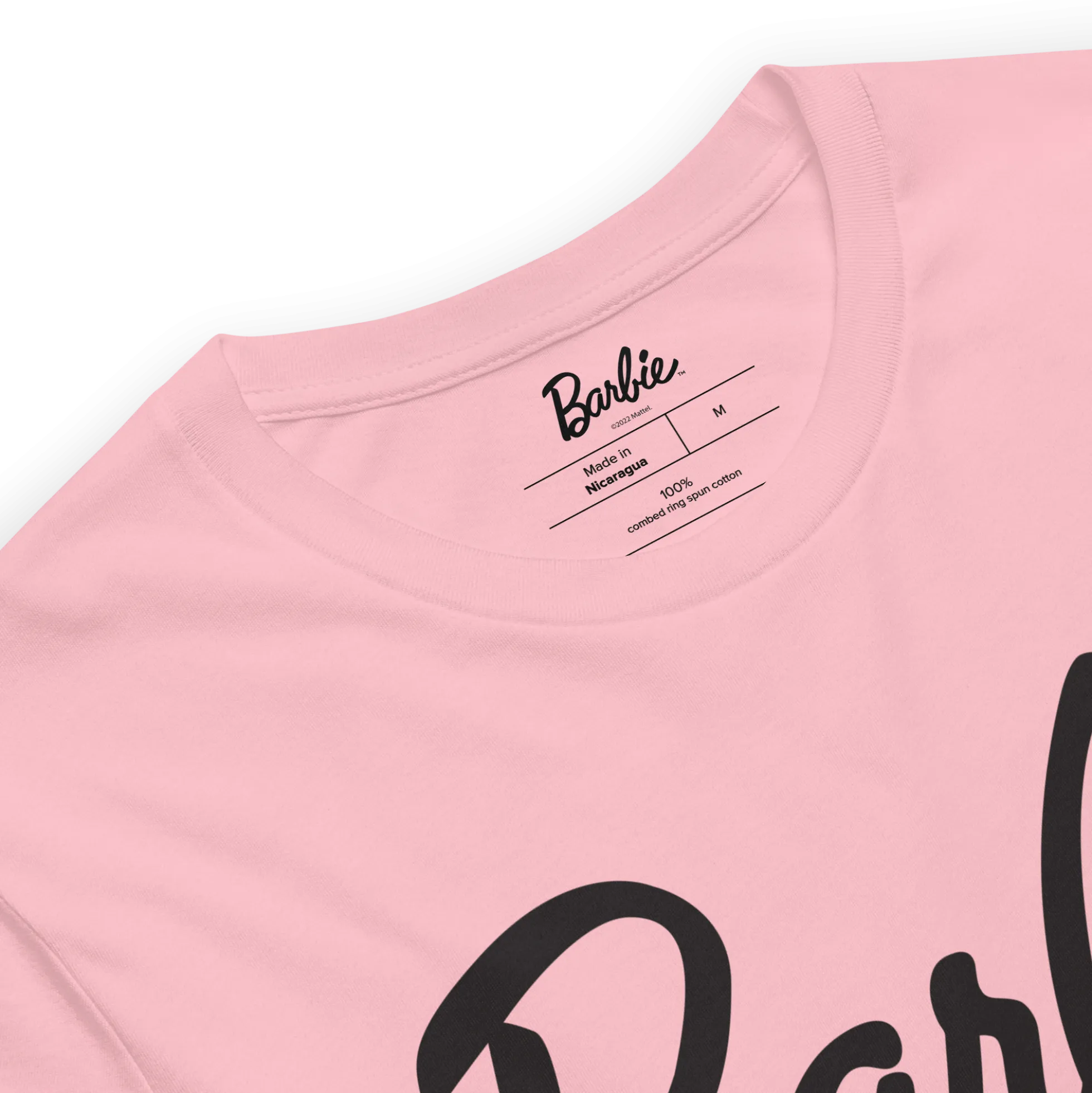 Barbie Script Logo Unisex Pink T-Shirt