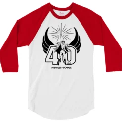 Barbie She-Ra White Raglan Tee