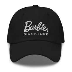 Barbie Signature Logo Black Baseball Hat
