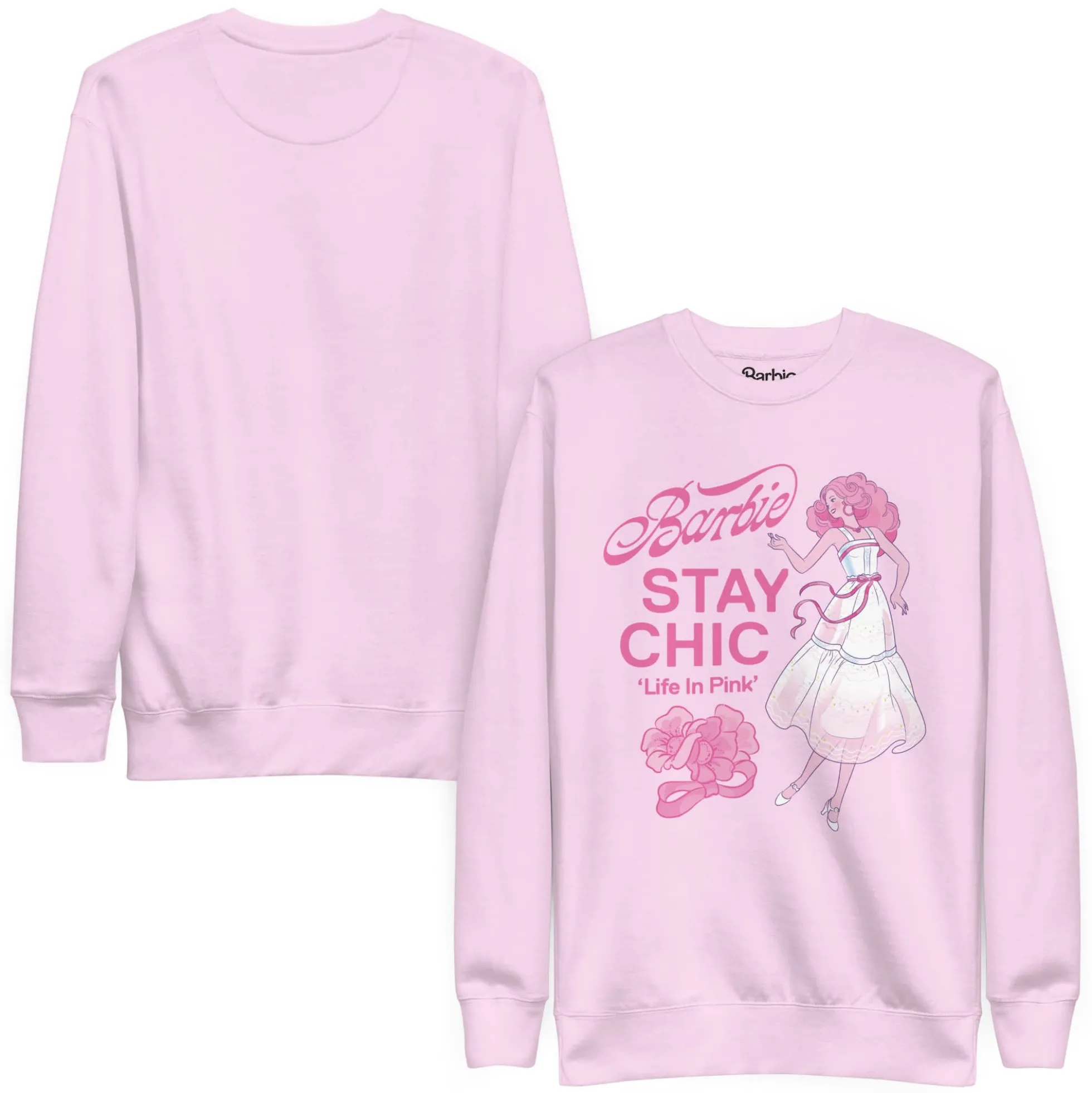 Barbie Stay Chic Pink Sweatshirt