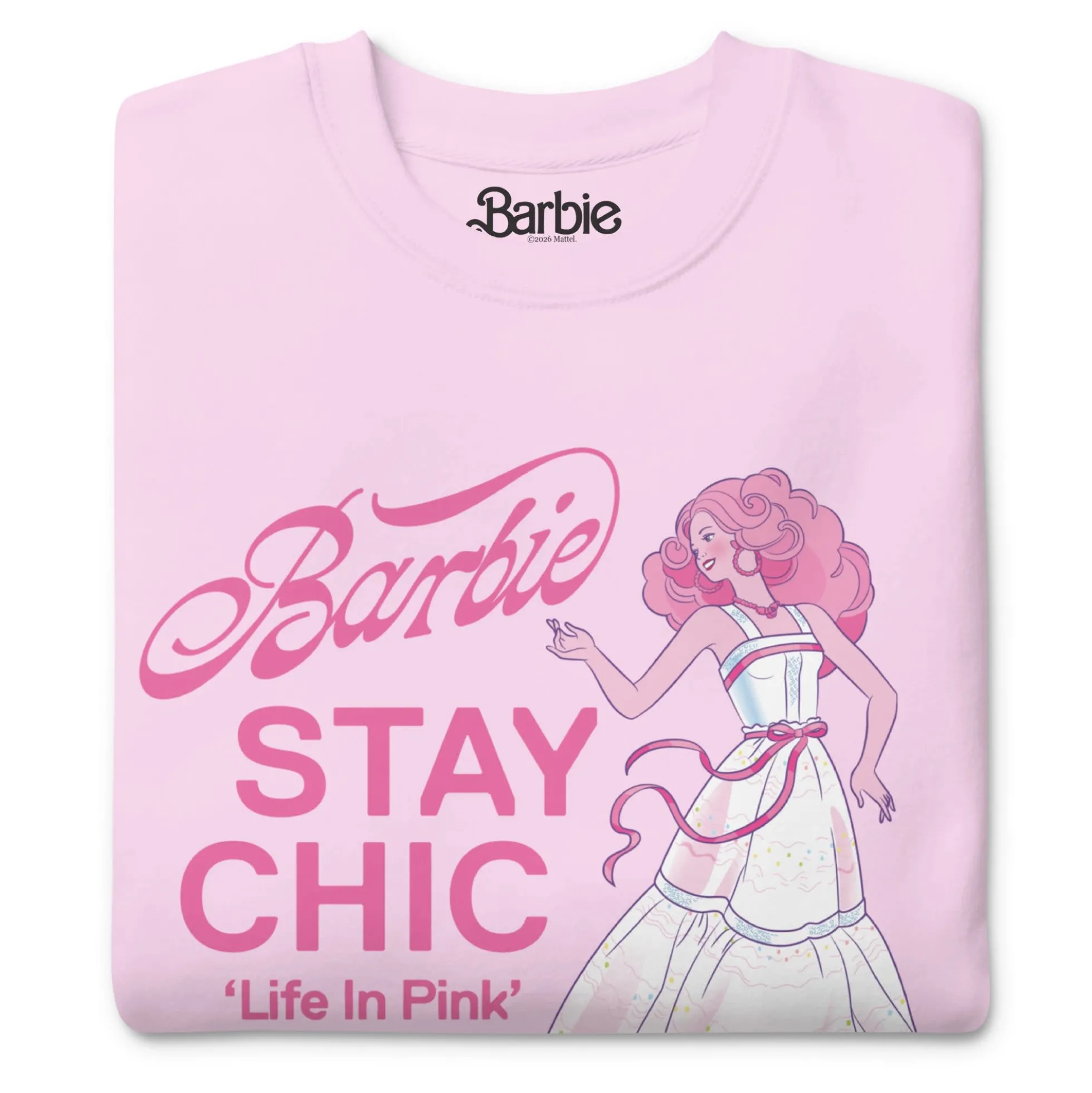 Barbie Stay Chic Pink Sweatshirt