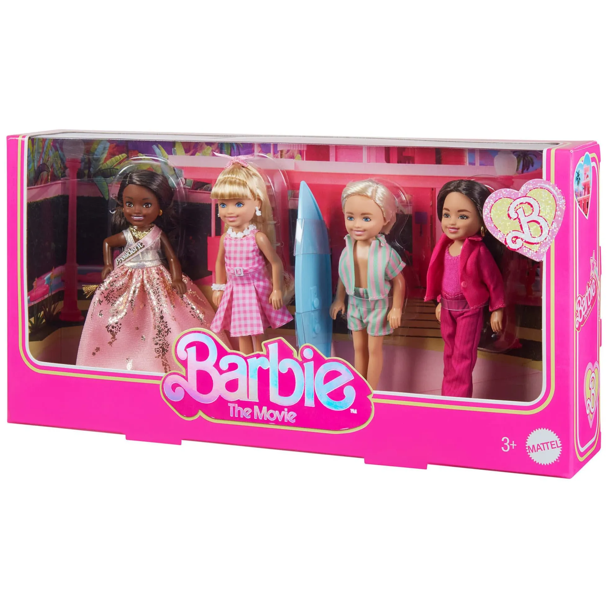 Barbie The Movie Chelsea Small Doll 4-Pack