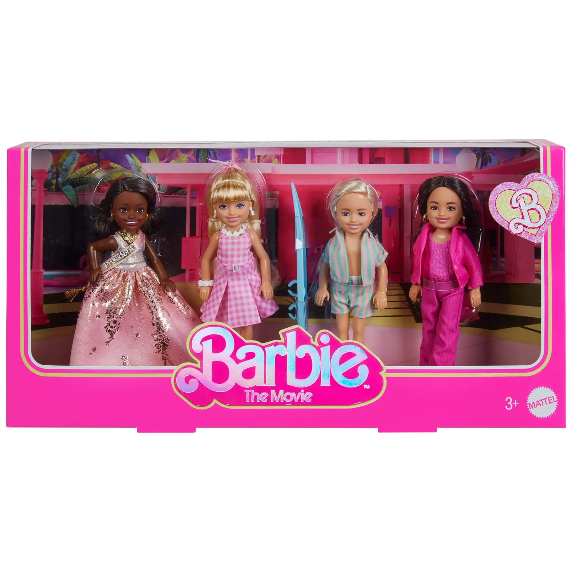 Barbie The Movie Chelsea Small Doll 4-Pack