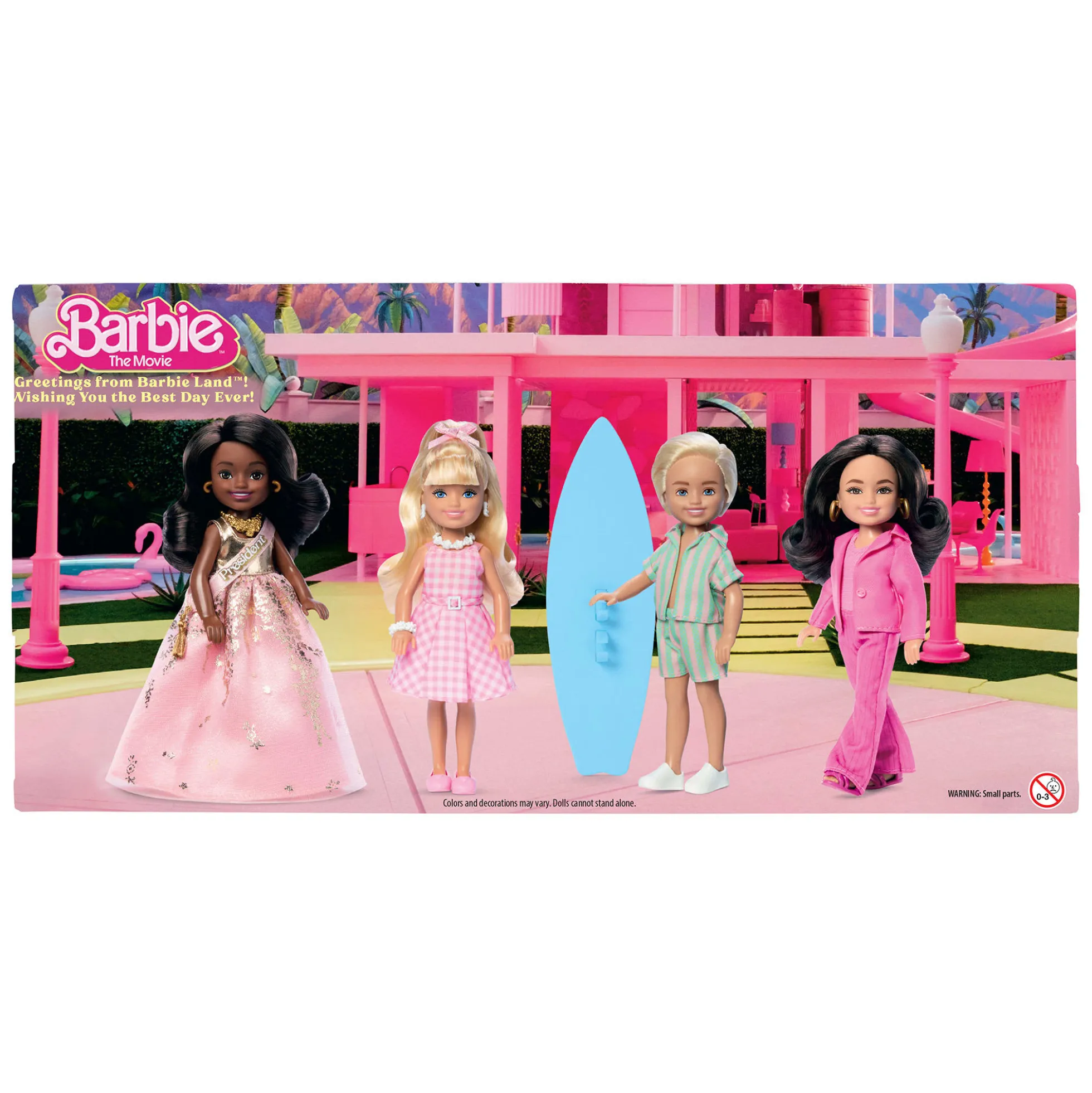 Barbie The Movie Chelsea Small Doll 4-Pack