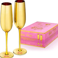 Barbie™ X Dragon Glassware® Dreamhouse™ Champagne Flutes
