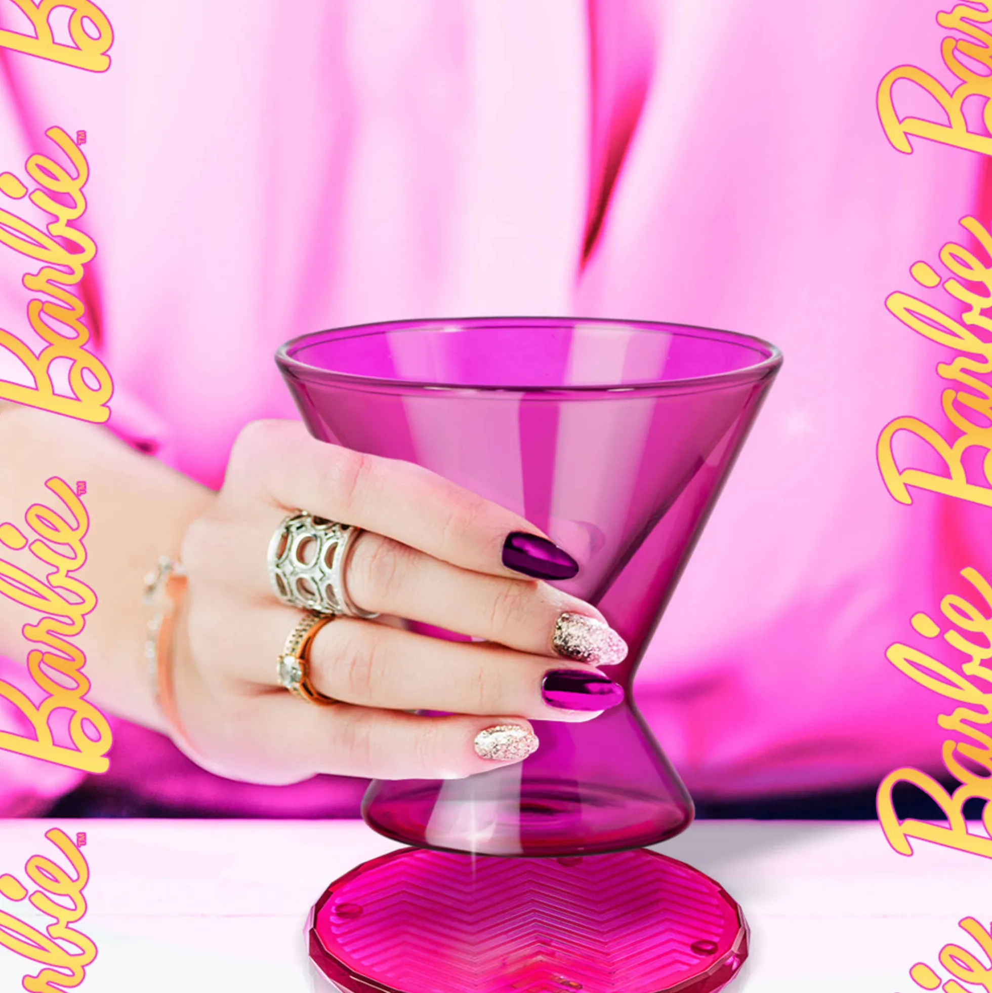 Barbie™ X Dragon Glassware® Coasters