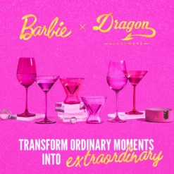 Barbie™ X Dragon Glassware® Wine Glasses