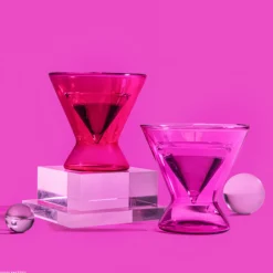 Barbie™ X Dragon Glassware® Stemless Martini Glasses