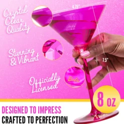 Barbie™ X Dragon Glassware® Martini Glasses