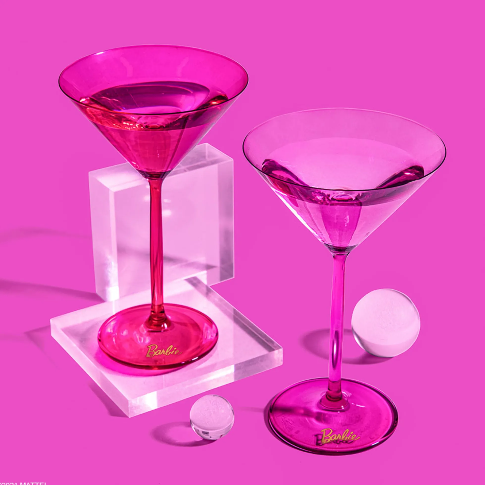 Barbie™ X Dragon Glassware® Martini Glasses