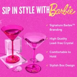 Barbie™ X Dragon Glassware® Martini Glasses